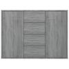 Sideboard Grey Sonoma 88x30x65 Cm Engineered Wood