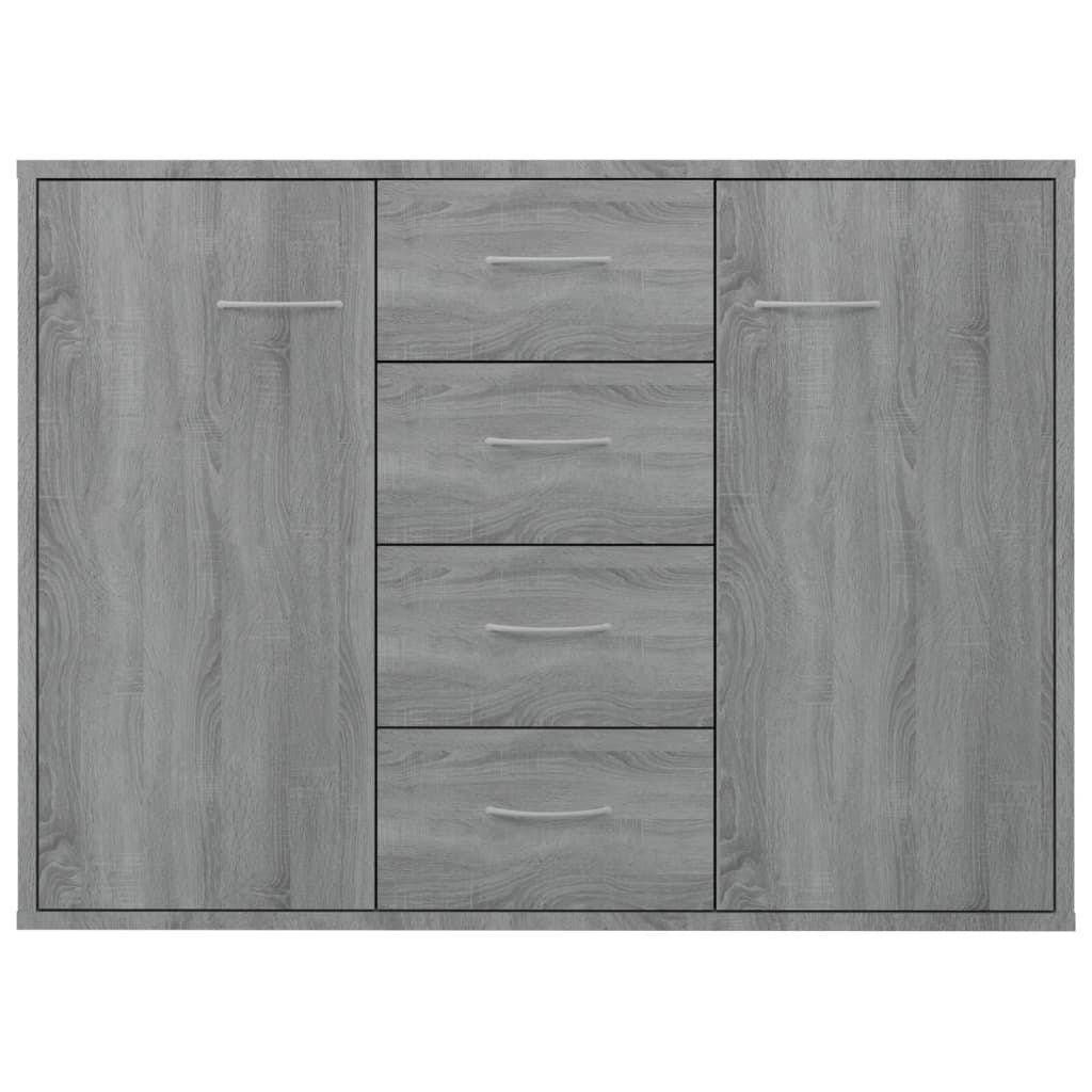 Sideboard Grey Sonoma 88x30x65 Cm Engineered Wood