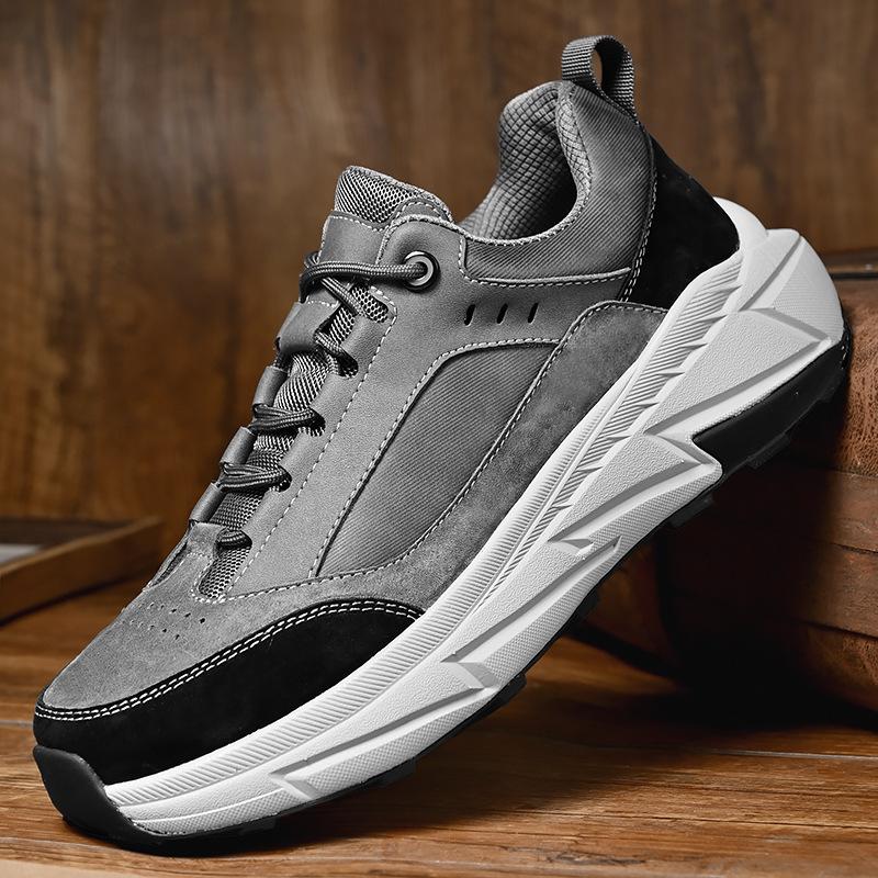 

Висококласне шкіряне спортивне взуття для чоловіків на відкритому повітрі для бігу з амортизацією 46