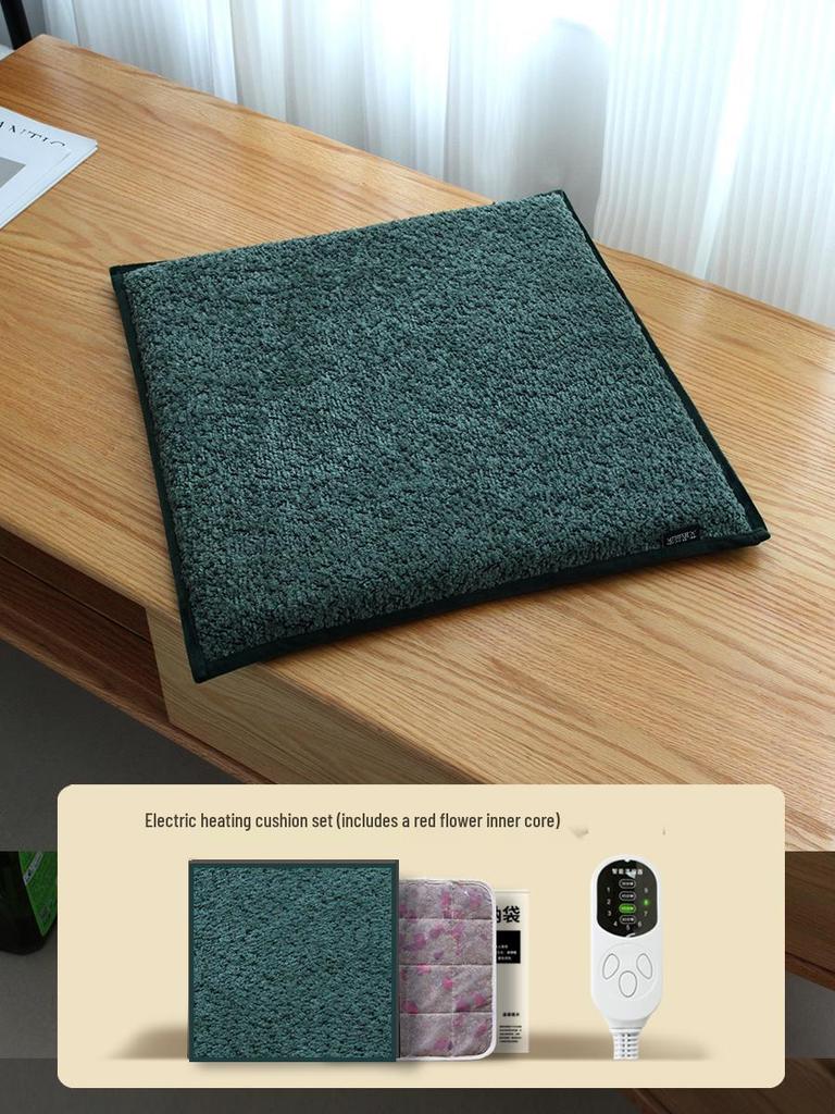 Wormwood Heated Seat Cushion with Moxibustion Therapy - Electric Heating Pad for Office Chairs