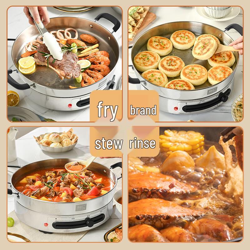 Liven 304 Stainless Steel Electric Griddle & Pancake Maker CN Plug (adapter Included)