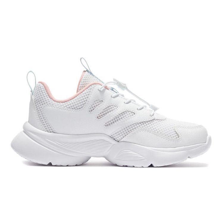 Li Ning Kids Non-Slip Shock Absorbing Durable Low-Top Sports Casual Shoes Men sneaker White YKCS086-72