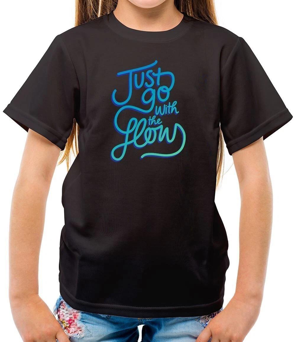 Just Go With The Flow - Kids T-Shirt - Parody - Meme - Joke - Slogan 100