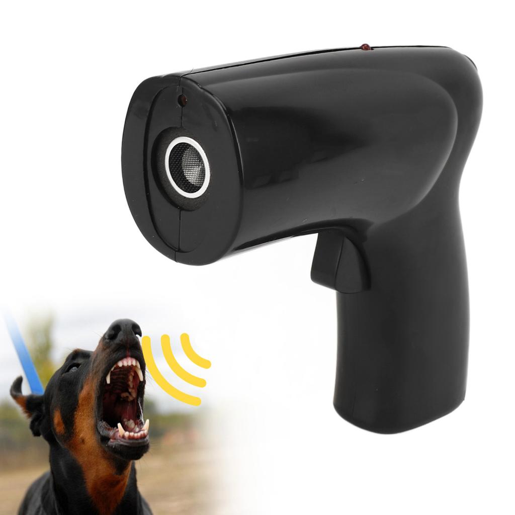 Dog Bark Deterrent Device 25KHZ Barking Control Handheld Dog Repeller with Flashing Infrared Light for Dog Training Tool