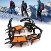 12 Teeth Ice Shoes   Crampons with   Straps, Snow Traction Clts for Climbing, Ski Mountaineering, Glacier Hiking and More, US 6-13.5 ,