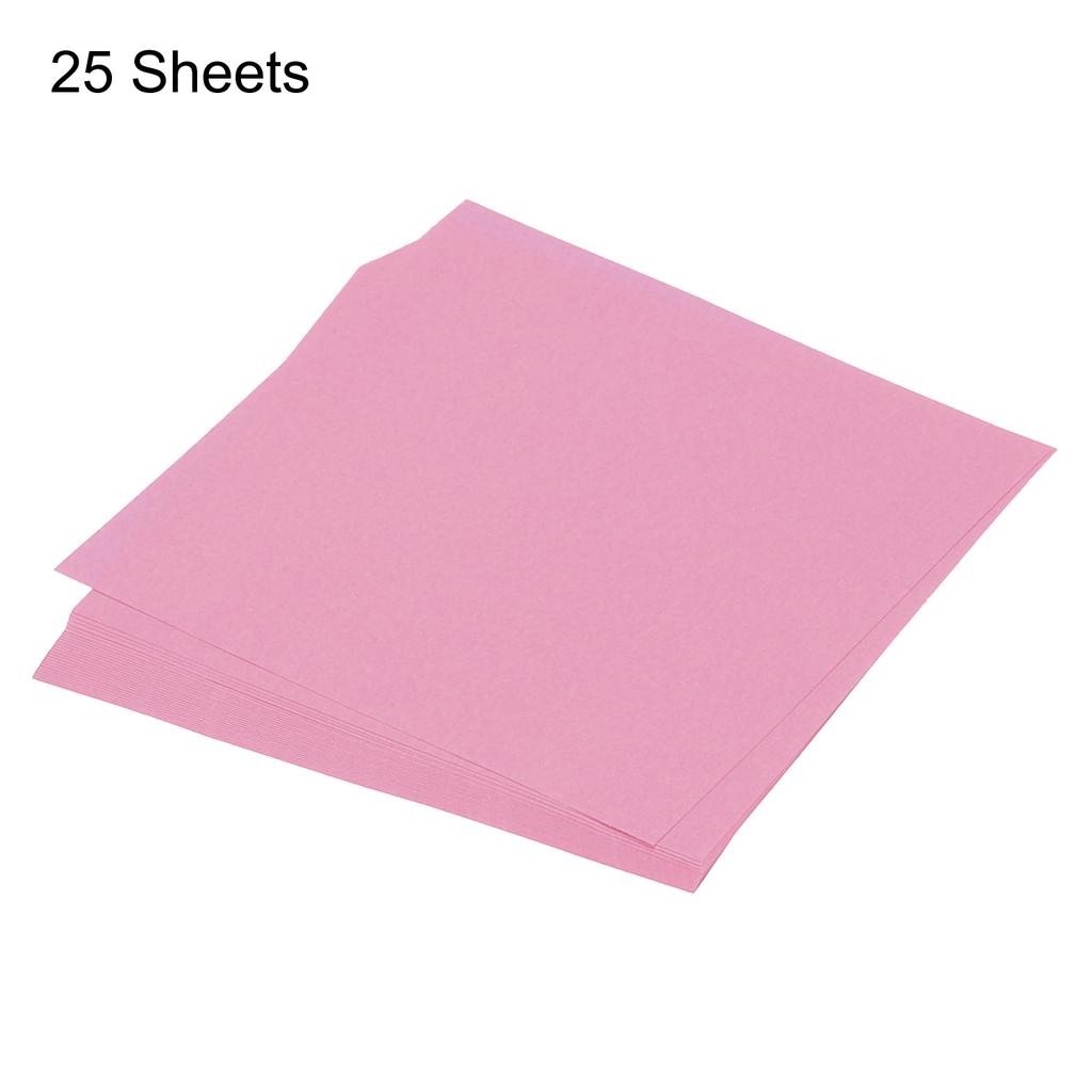 25 Sheet Origami Paper Double Sided Pink 5.5x5.5 Inch Square Sheet for Art Craft Project, Beginners, Gifts Decor