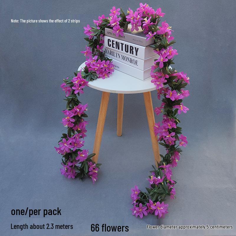 Artificial Rose Vine for Wedding Arches, Staircase Railings, and Ceiling Decor