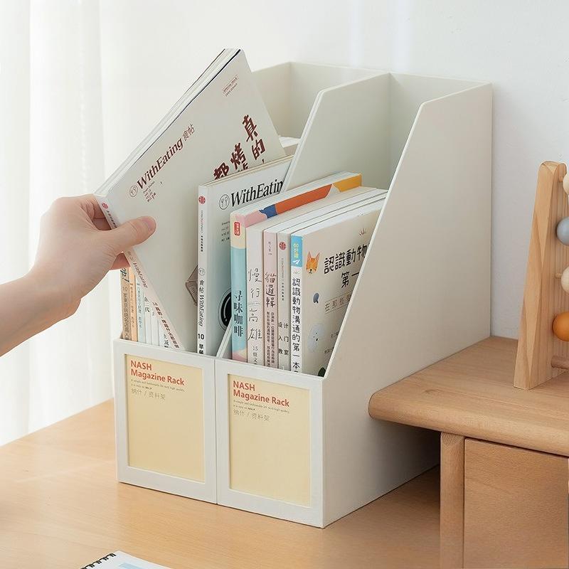 A4 File Sorting and Thickening of Book Files, Desktop Book Classroom Storage Rack