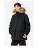 Unisex Mid-Length Winter Down Jacket with Fur Collar - Men's 90% White Duck Down Thickened Parka