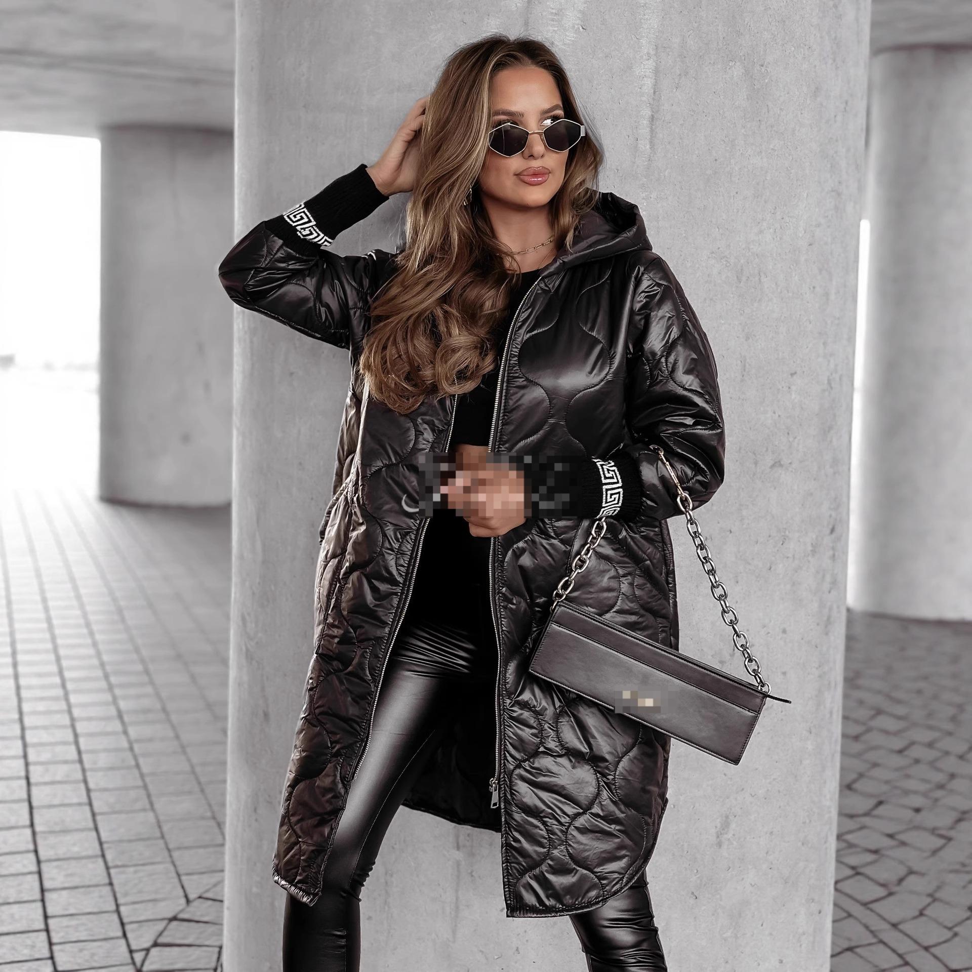 

2026 Autumn/Winter New Women s Fashion Korean Style Embossed Design Lightweight Slimming Cotton Jacket XL
