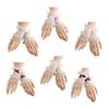 Delicate Lace Wrist Accessories Easy To Wear Ruffled Floral Lace Wrist Cuffs For Women's Parties Weddings