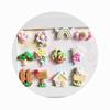Kawaii Resin Heart Flower Candy Flatback Cabochons Scrapbooking Crafts for Jewelry DIY Phone Shell Decoration