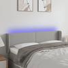 VidaXL LED Headboard Bedroom Furniture Double Bed Accessory Head of Bed Frame Interior Light Grey 3122954