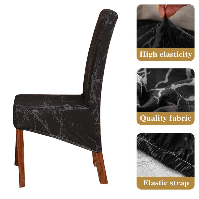 Pokrowiec na krzesło w rozmiarze XL z nadrukiem, elastyczny, z długim oparciem, z pokrowcem na krzesło do jadalni, hotelu, bankietów, dekoracji wnętrz