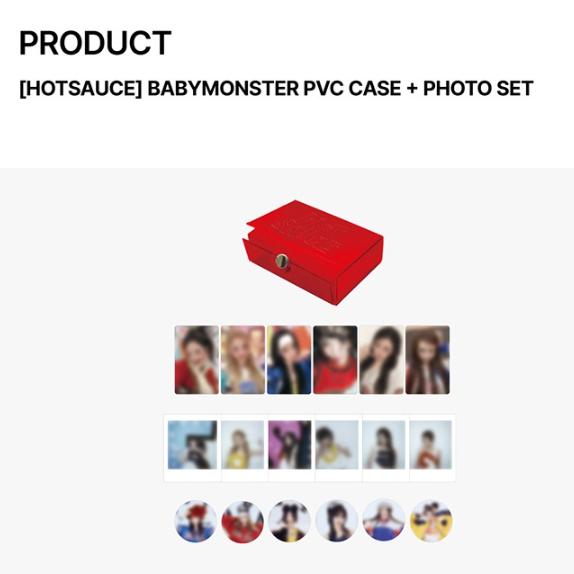 Předobjednávka BABYMONSTER HOTSAUCE PVC Pouzdro + Sada fotografií