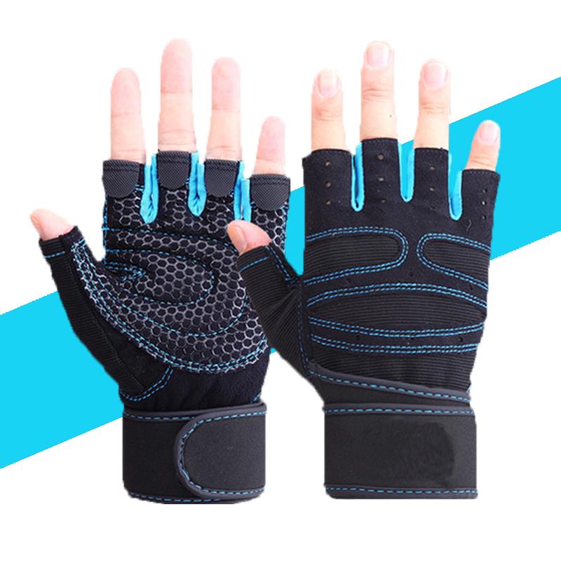 Gewichtheberhandschuhe für Männer Frauen Fitnessstudio Yoga Anti-Rutsch Halbfinger Atmungsaktiv Fitness Trainingshandschuhe