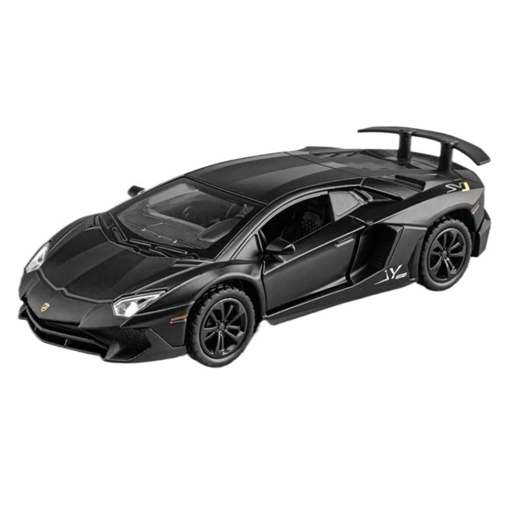 1/36 Lamborghini Aventador LP750-4 Sports Car Diecast Metal Alloy Model Car Sound Light Pull Back Collection Kids Toy Gifts D161