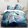 Cartoon Anime Genshin Impact Game Bedding Set for Bedroom Bedspreads for Bed Linen Comefortable Duvet Cover Quilt and Pillowcase