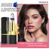 Farbwechselnder Lippenbalsam, Temperatur-Lippenstift, natürlich, langlebig, wasserfest, Kristallblumen-Gelee-Lippenstift-Make-up