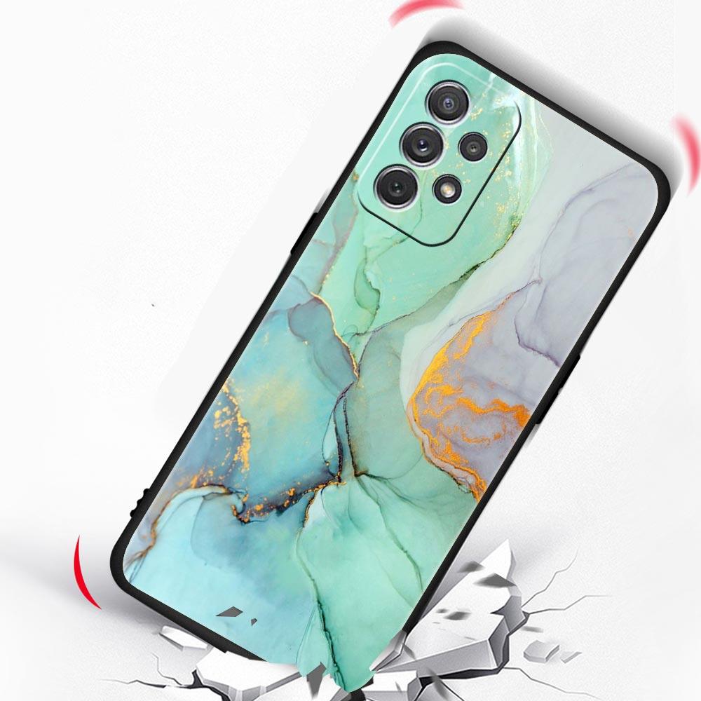 Marmor tinte und waschen Telefon Fall Für Samsung Galaxy A13 A51 A71 A41 A31 A21S A11 A01 A03S A12 A32 A52 A22 A23 a33 A53 A73 5G Abdeckung