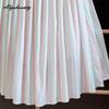 Spring Summer Women Rainbow Feminine Skirt Elastic Waist Pastel Striped Contrast Color Midi Skirt Cotton Soft Stylish Skirts Womens