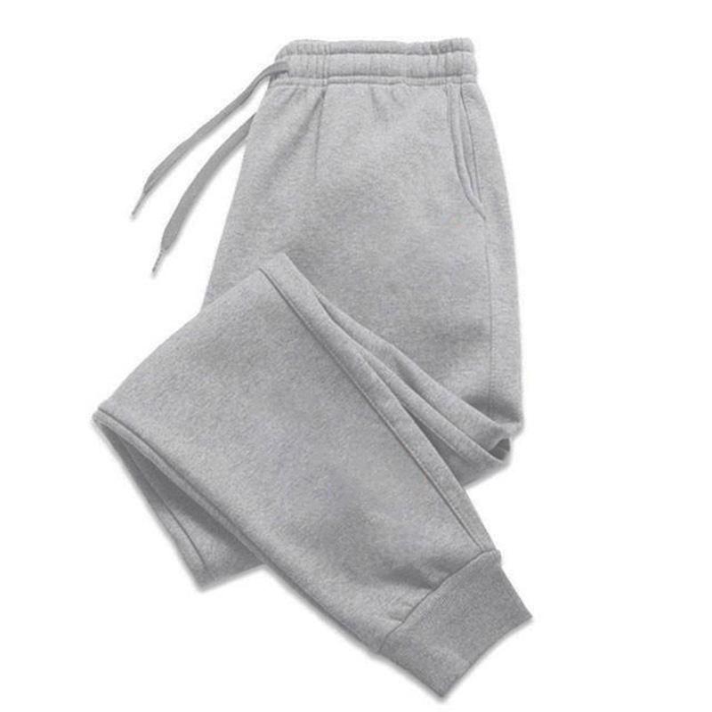 Men's Tapered Velvet Sweatpants with Cuffs for Fitness, Running, and Casual Wear