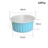 10/20/50 Pcs Round Baking Cups Tin Paper Foil Wih Lids Reusable Cupcake Cups Desserts Flans Mini Cake Pans Bread Mould Custard