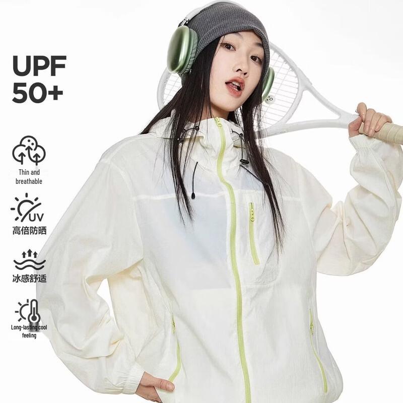 

ICH MODE Женская легкая куртка с капюшоном, colorblock, защита от солнца, UPF50+