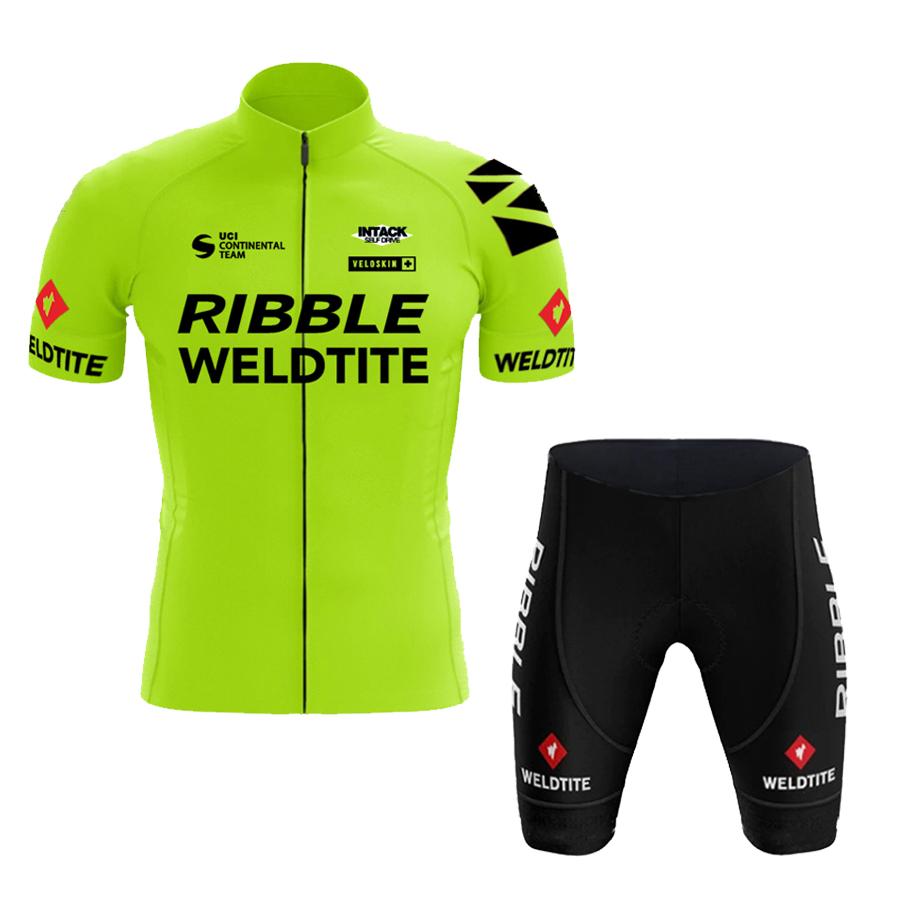 2026 Men's Summer Cycling Jersey Set Lightweight Quick-Dry Breathable Bike Wear with Padded Shorts for Road Mountain Bike