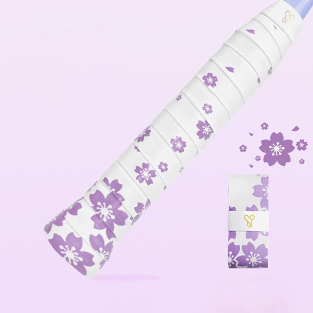 Non-Slip Badminton Handle Wrap Tape Sakura Print Tennis Racket Grip Tape Racquet Supplies