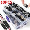 60 Stück Schnell-Kabelverbinder 2/3-Pin Verbinder Drahtverbinder D2+D3 Auto Elektrische Auto-Steckverbinder Klemmen für Kabel