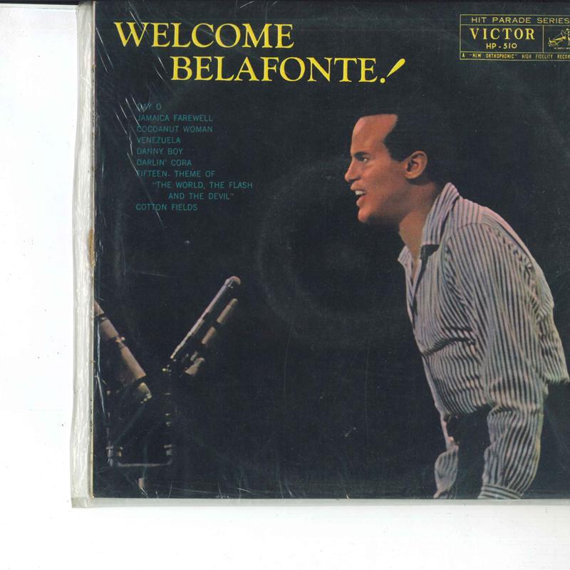 

10-дюймовая пластинка HARRY BELAFONTE - Welcome Belafonte HP510 VICTOR 1960 Япония Поп Б/у