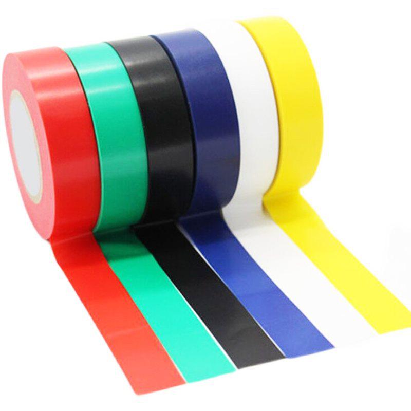 10 Rolls PVC Waterproof Flame Retardant Electrical Tape - Strong Adhesion, Colored Insulating Tape for Electricians