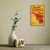 Vintage "Sweet Summertime" metal sign, 8x12 inch.