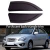 2pcs New Car Rear Molding Cover For Hyundai For Accent 2006-2010 838401E000 ABS Black Rear Triangle Trim Car Accessories