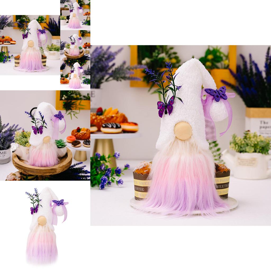 Charming Lavender Butterfly Doll For Mother's Day Elegant Purple Dcor For Home