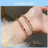 Geometric Zirconia Open Bracelet With Cubic Copper Material For Fashion Casual Wear