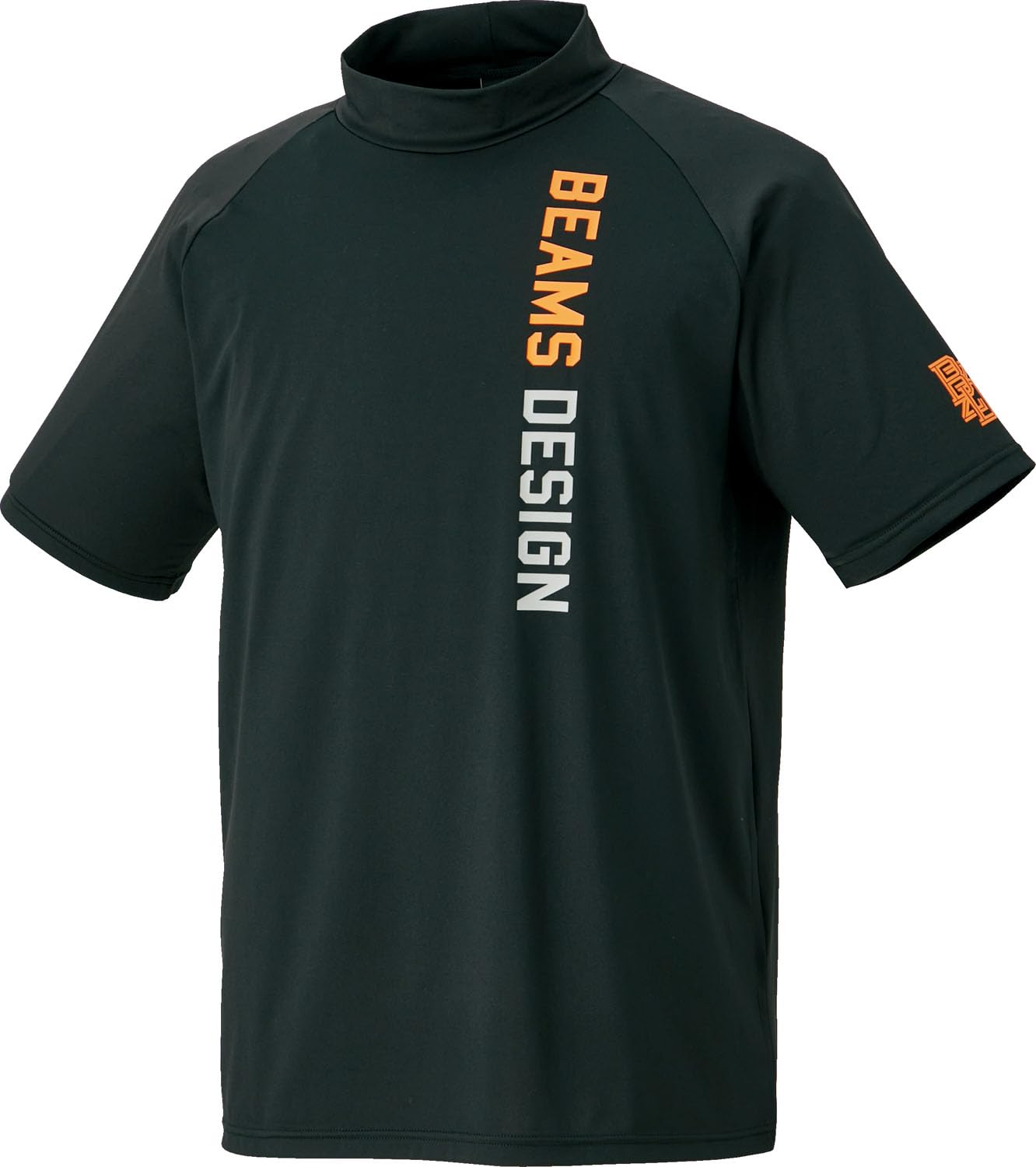 

ZETT Baseball Short Sleeve Shirt by BEAMS DESIGN, High Neck T-Shirt, Men s, Black (1900), Size M