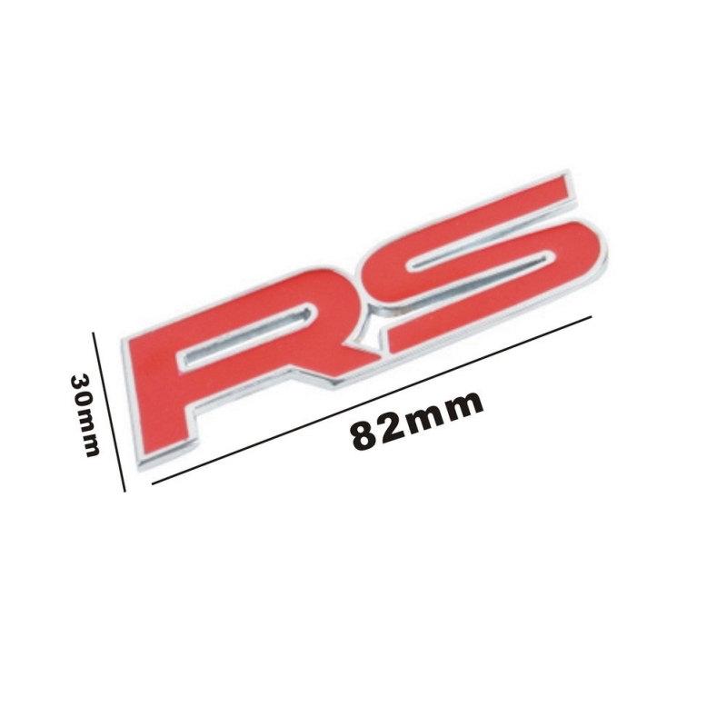 3d металлическая наклейка для автомобиля Rs логотип эмблема задний багажник стерео наклейка для украшения автомобиля