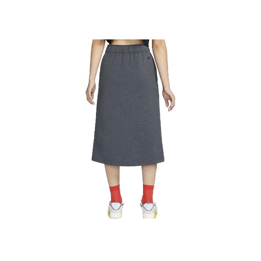 Nike Sportswear Tech Pack A-Line High-Waisted Breathable Split Midi Casual Skirt Women skirts Black DM6169-010
