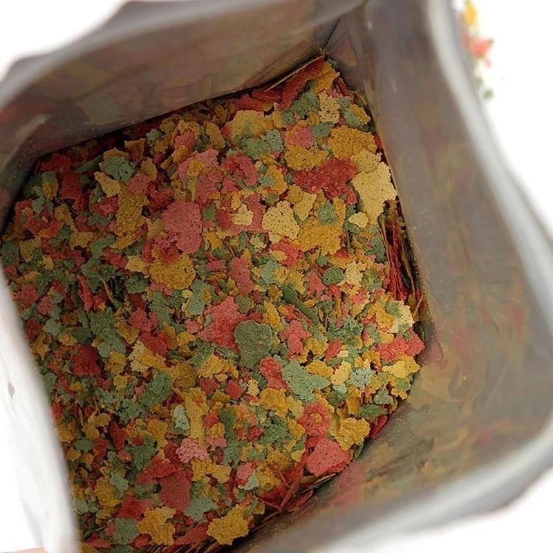 Fersk Prydfisk Tynn Skive Mat Tropisk Fisk Flak Mat 100g AF BULK Tank Akvarium Myk Agn Crankbait Karpefiske Verktøy