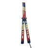 Unsharpened Folding Butterfly Practice Comb for Outdoor Camping