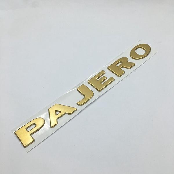 

Наклейки с логотипом P/ajero, эмблемой и значком золотой