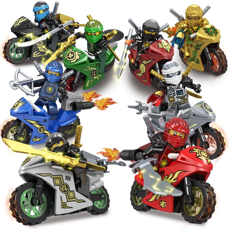 Phantom Series Ninja Racing Motorcycle Building Blocks Set – 8 Models, 11500-Piece Minifigure Collection for Kids