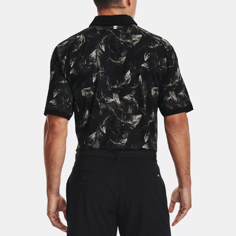 Under Armour Iso-Chill Golf Short Sleeve Polo Shirt Men tops Black 1366249-001