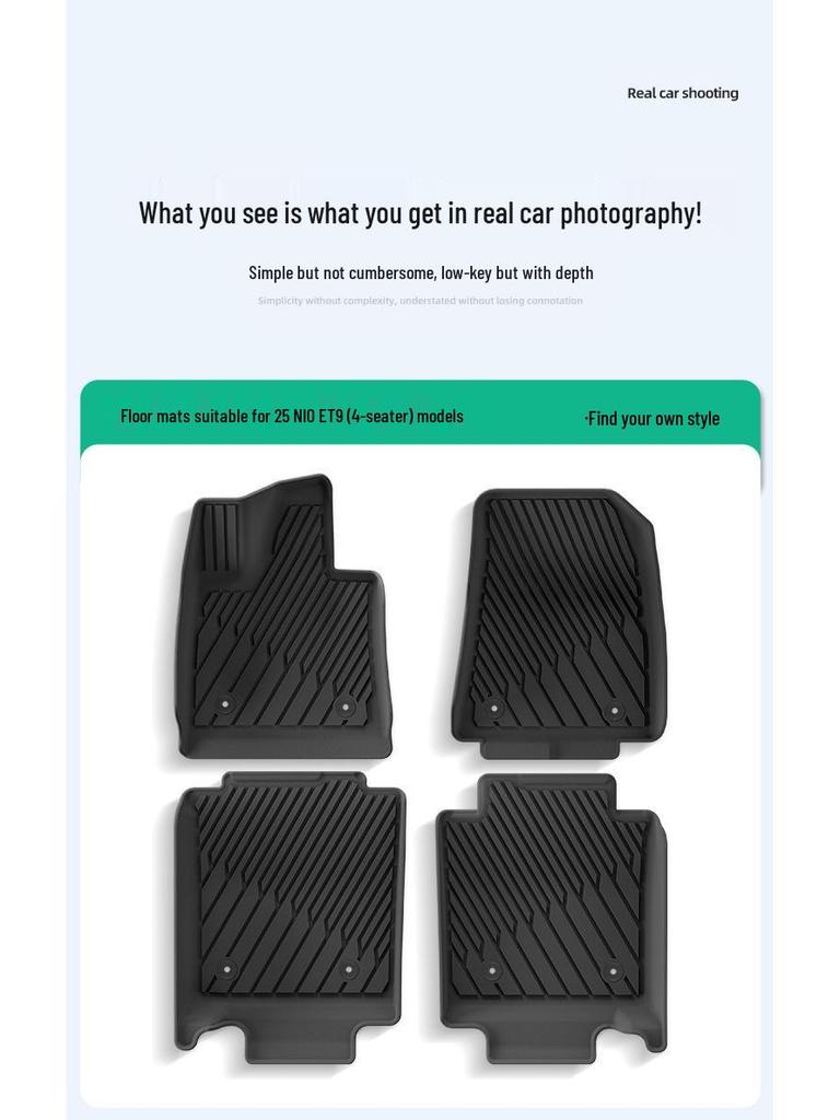 Custom Floor & Trunk Mats for 2025 NIO ET9 - TPE Material