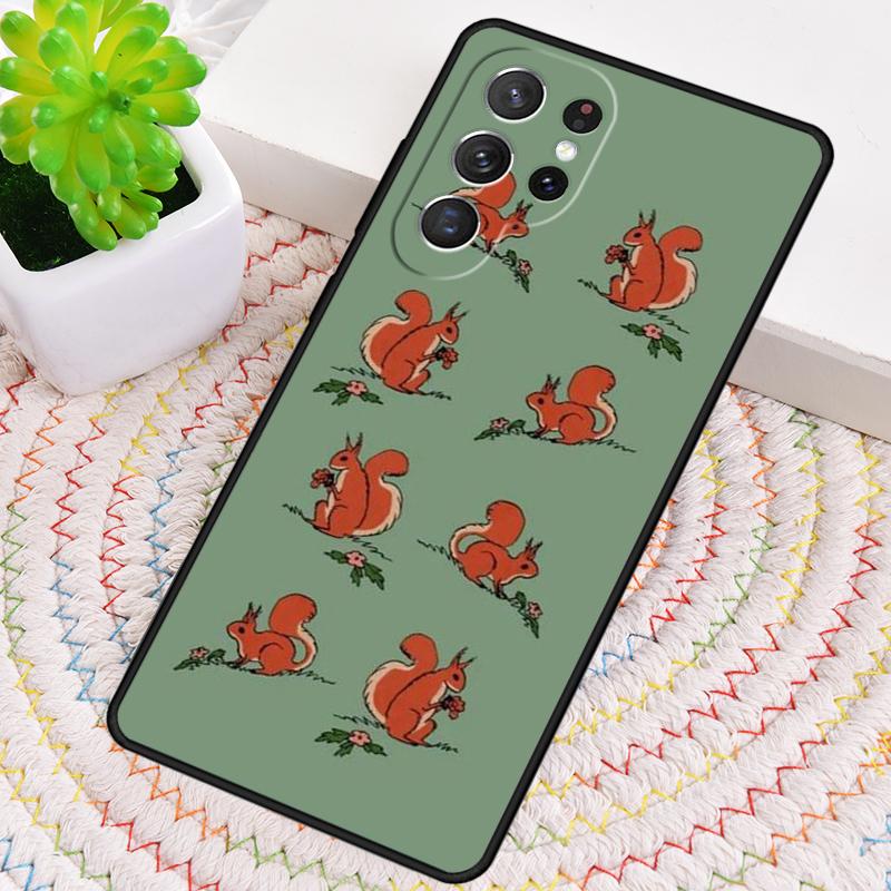 Cartoon Animal Squirrel Phone Case for Samsung Galaxy note 10 pro S26 Ultra S23 S24 FE S25 S21 S22 PLUS shockproof Cove