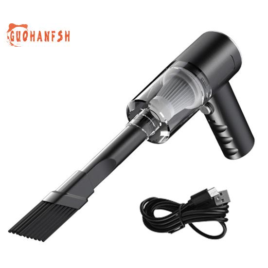 

1 комплект, беспроводной портативный пылесос, 120 Вт, перезаряжаемый интерфейс Type-C, универсальный ручной автомобильный пылесборник, автомобильные принадлежности чёрный