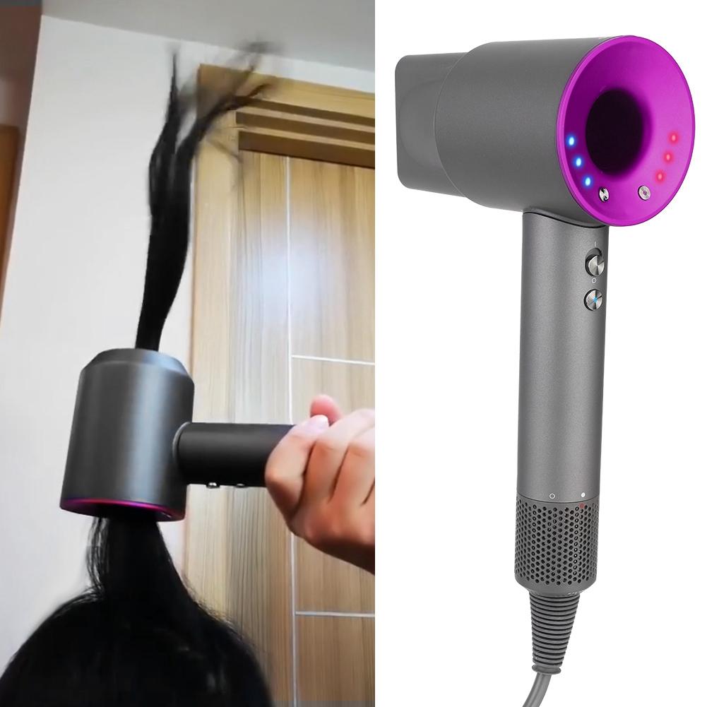 Powerful Electric Hair Dryer Fast Styling Blowing Dryer Hairdressing Tool Purple