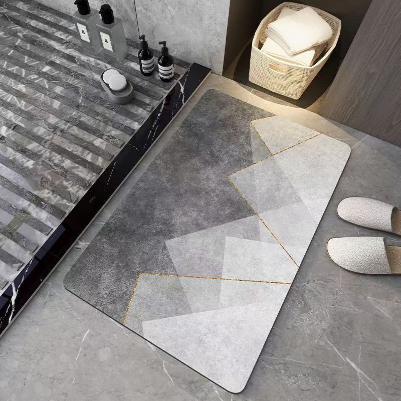 Diatomaceous Earth Absorbent Floor Mat Bathroom Toilet Rug Non Slip Entrance Mat Shower Room Door Mat Decorative Floor Mat For Home Use